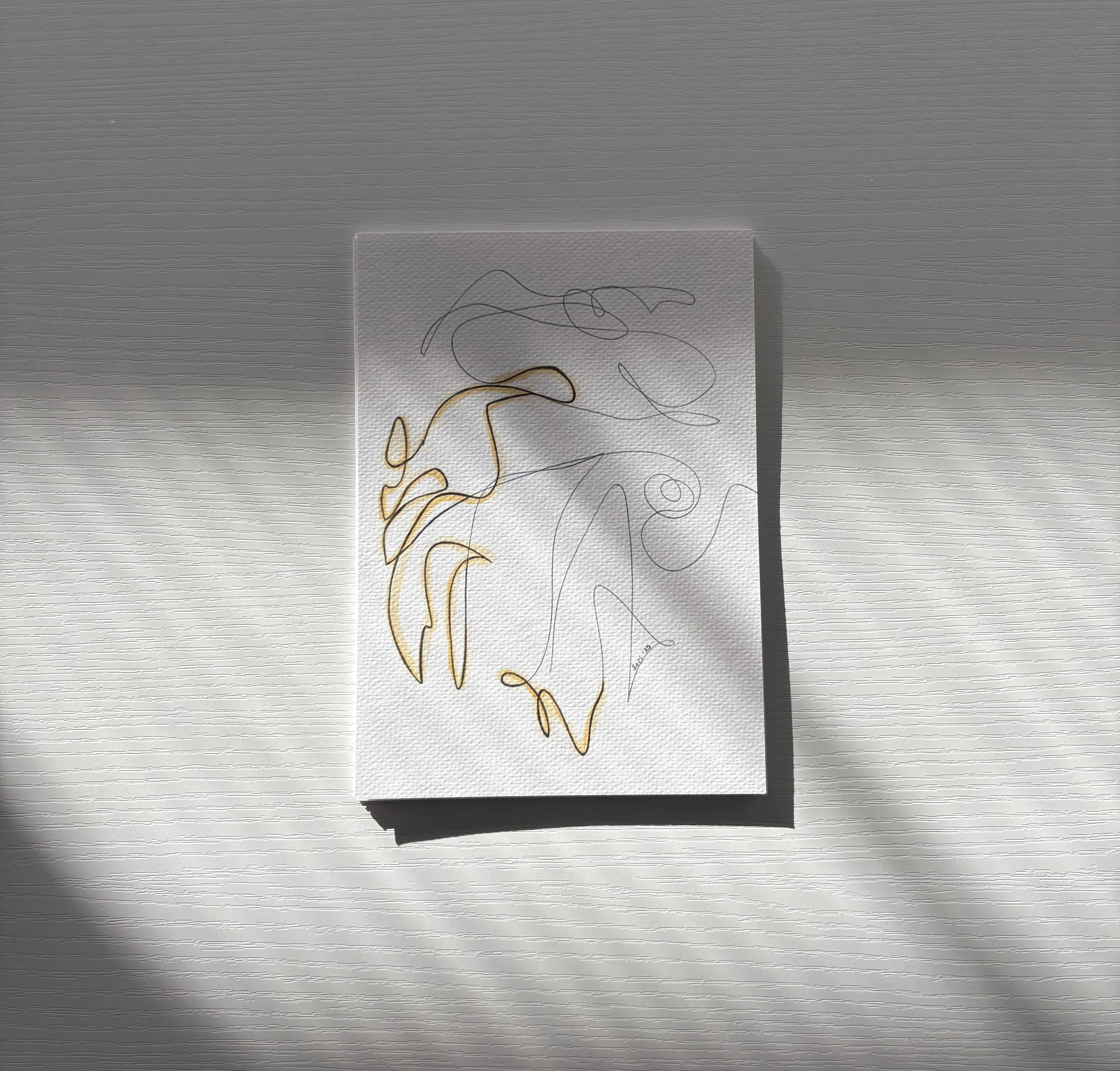 “Cold Evening” One-Line Art Print