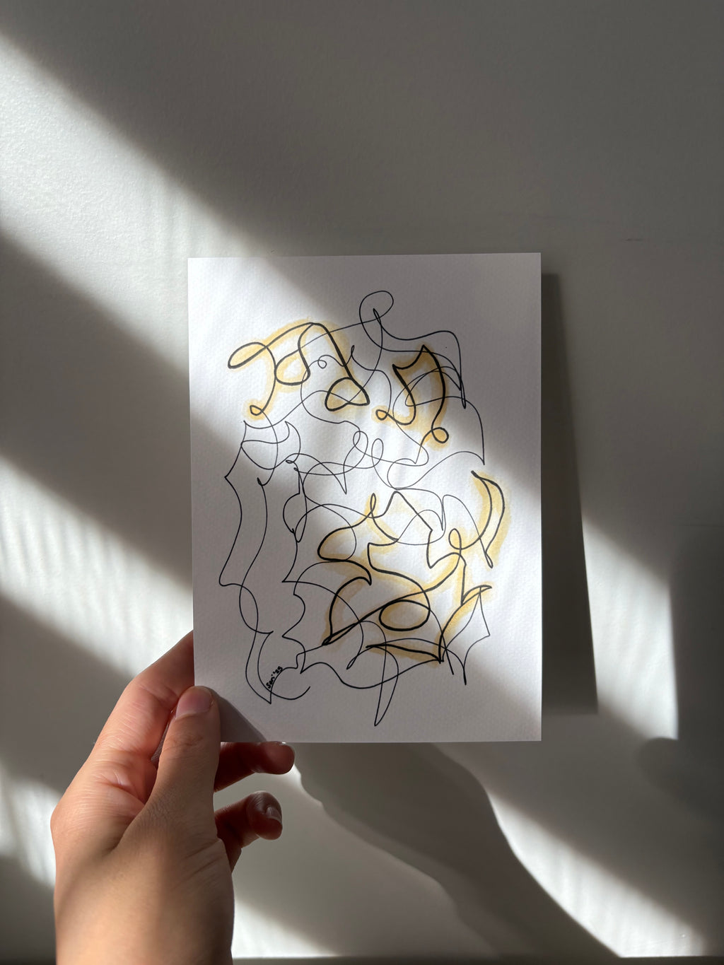 “Dance With Loved One” One-Line Art Print