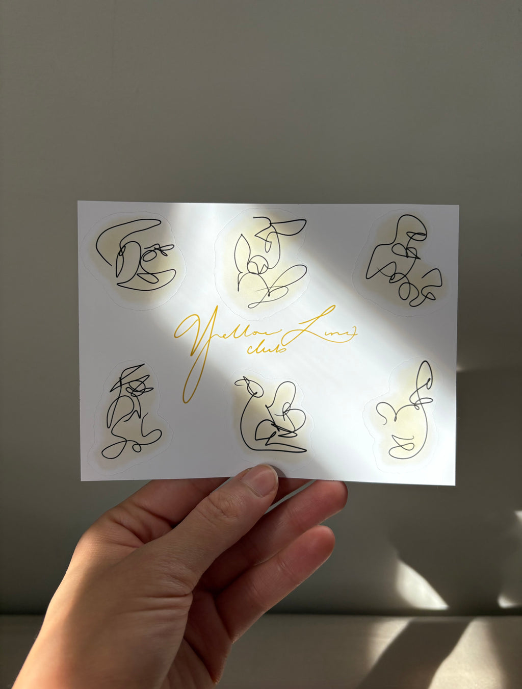 One-Line Sticker Sheet- Mini Drawings